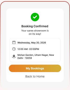 Pinit app booking confirmation showing the date, time slot and delivery address